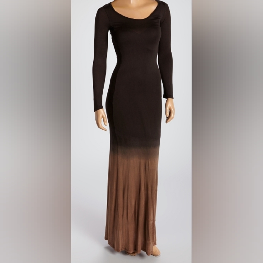 Go Couture Ombre Tie Die Maxi Dress